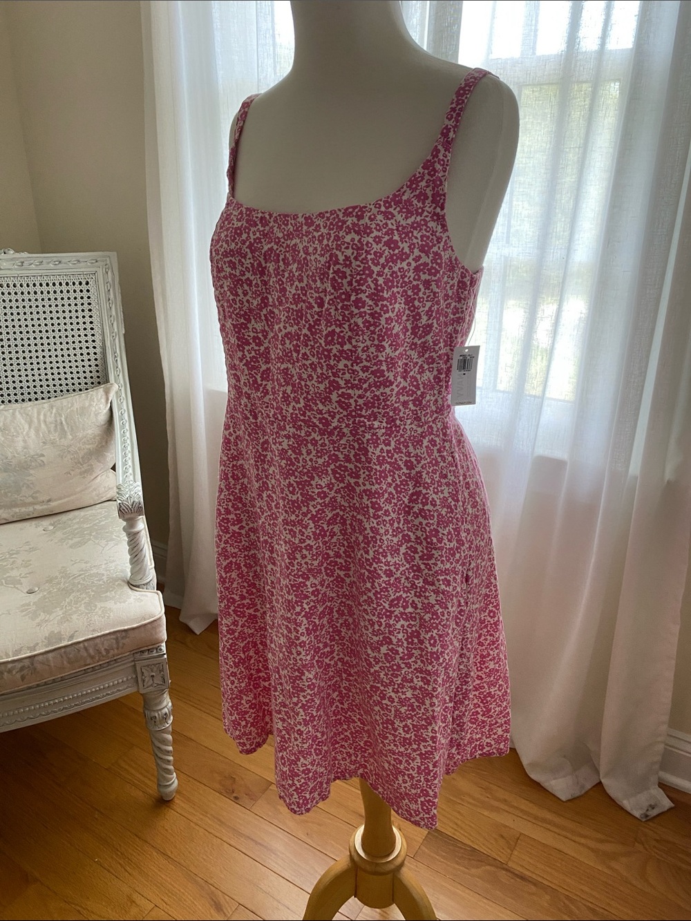 Pink Floral Mini Dress Old Navy